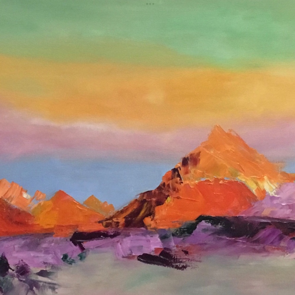 Original palette knife oil painting